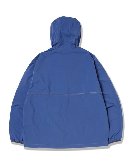 And Wander Blue X Gramicci Brushed Nylon Jacket for men