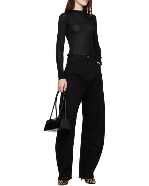 Alaïa Black Alaïa Le Teckel Medium Shoulder Bag