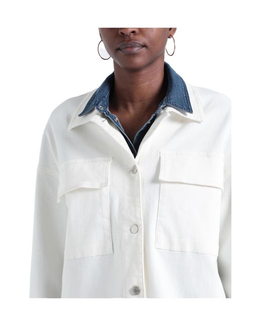 MAX&Co. White Denim Shirt