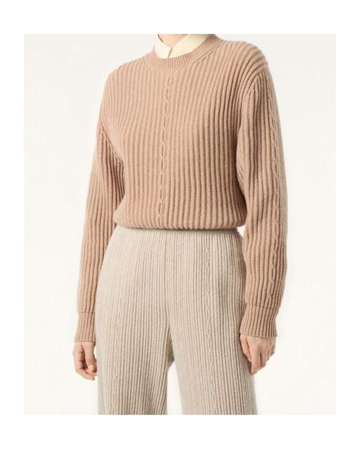 Loro Piana Pink Plane Tree Crewneck Jumper