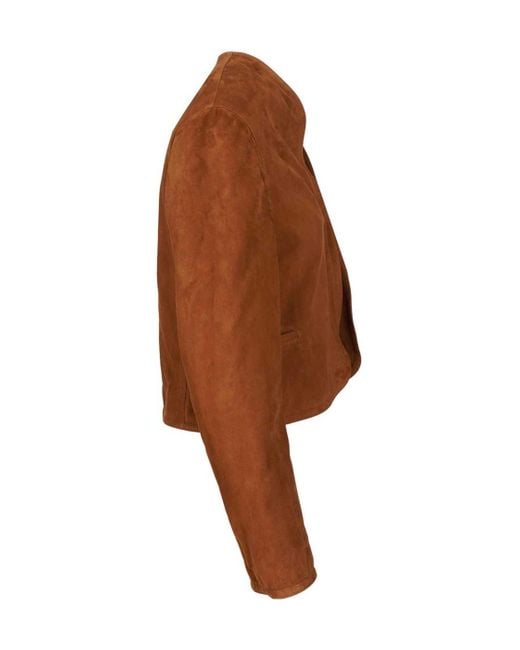 Alaïa Brown Alaïa Long Sleeved Blazer