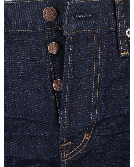 Tom Ford Blue Selvedge Bootcut Jeans for men