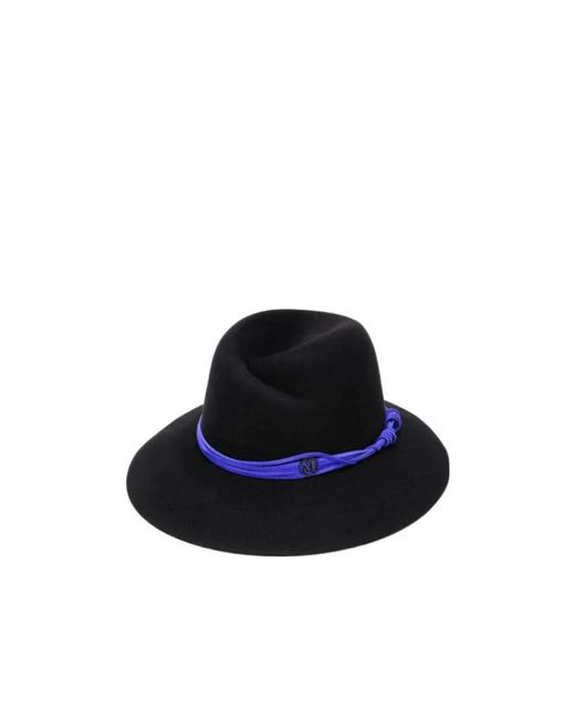 Maison Michel Blue Logo Hat
