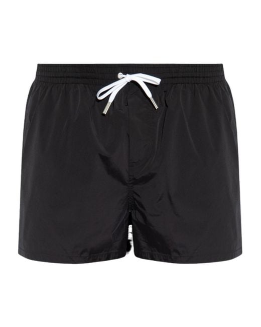 DSquared² Black Logo Swimming Trunks for men