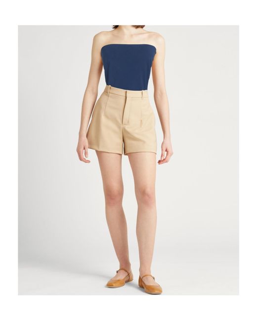 Brunello Cucinelli Blue Tube Top Design Vest