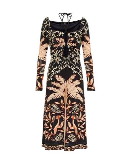 Johanna Ortiz Natural Fables Of The Night Midi Dress