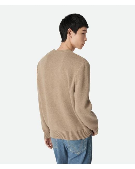 Bottega Veneta Natural Compact Wool Sweater for men