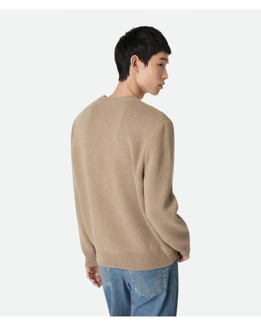 Bottega Veneta Gray Compact Wool Sweater for men