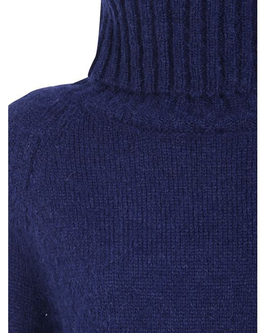 Baserange Blue Turtleneck Sweater