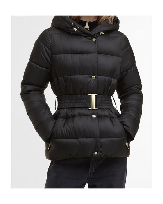 Barbour Black Hooded Cotton Jacket