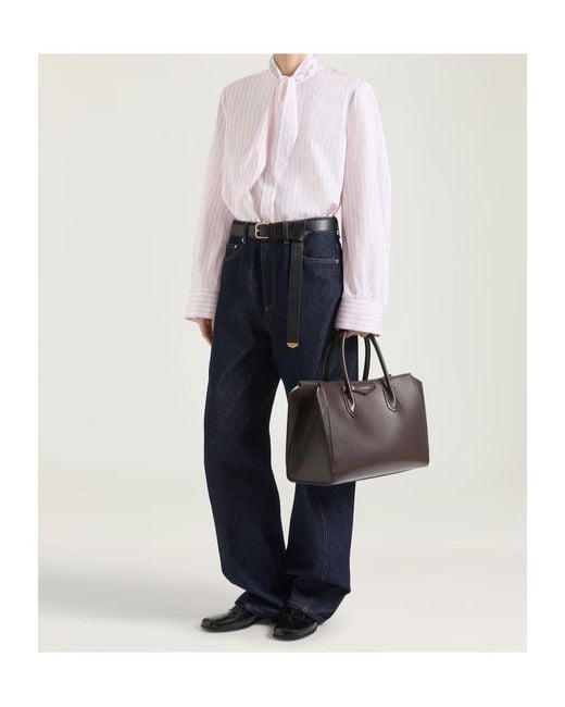 Givenchy Pink Cocoon Striped Long-Sleeve Shirt