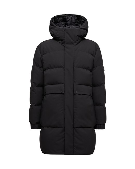 Moncler Black Avioth Hooded Long Down Jacket for men