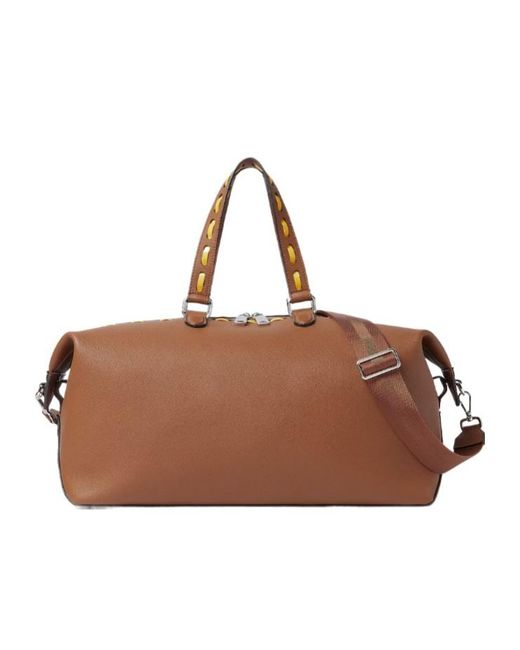 Fendi Brown Lui 45 Duffle Bag for men