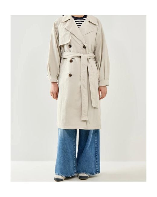 Barbour Natural Layla Belted Trench Coat