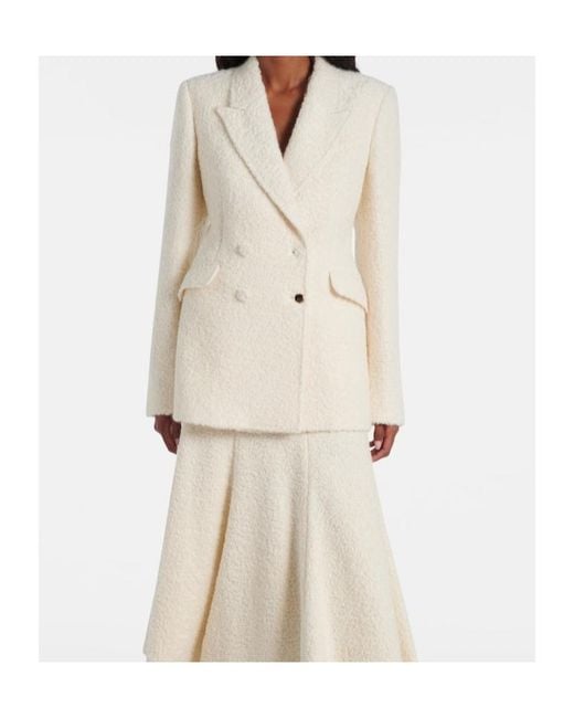 Gabriela Hearst White Stephanie Cashmere And Wool-Blend Blazer