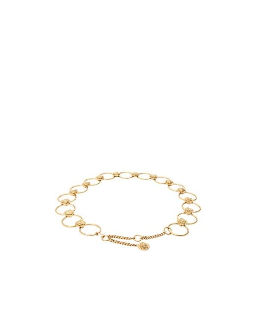 Versace Metallic Solid Color Belt