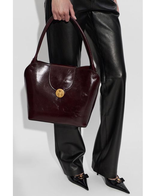 Versace Purple Vivian Shoulder Bag