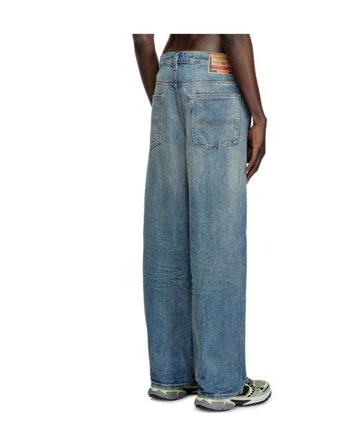 DIESEL Blue 2001 D-Macro Relaxed Jeans for men