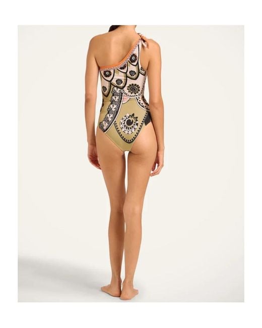 LaDoubleJ White La Doublej Goddess One-Shoulder One-Piece Swimsuit