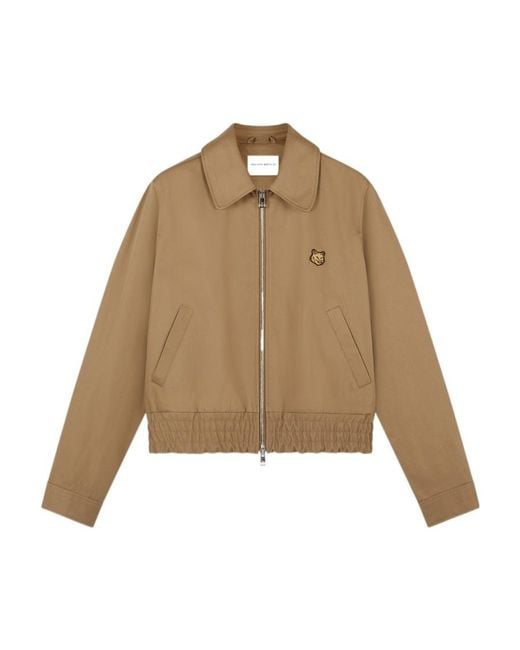 Maison Kitsuné Natural Long-Sleeved Casual Jacket