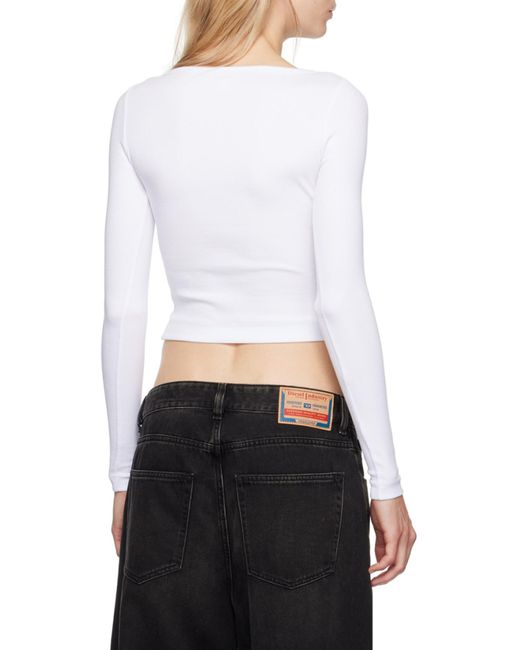 DIESEL White T Ballet D Long-Sleeved Top