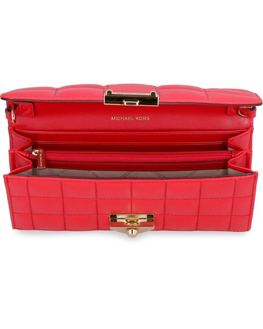 MICHAEL Michael Kors Red Soho Quilted Crossbody Bag