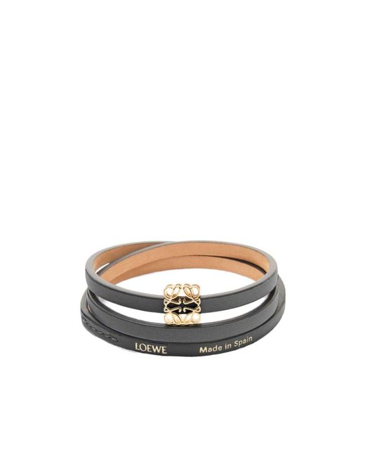 Loewe White Logo Plaque Twist Bangle