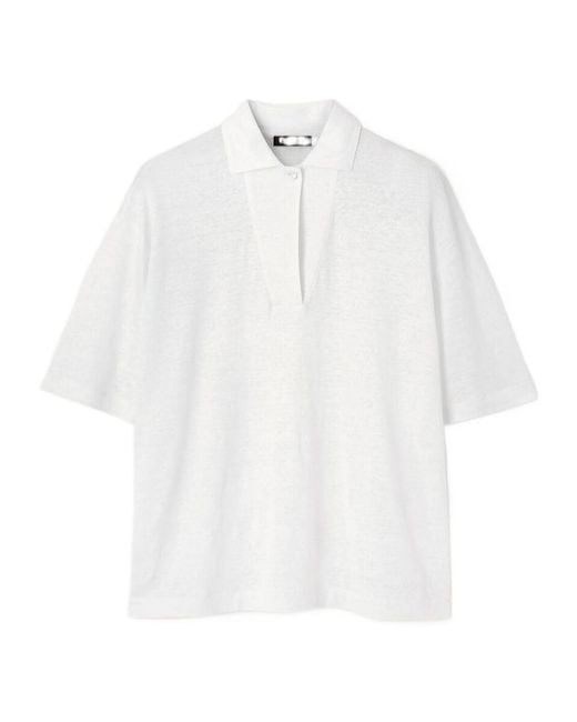 Loro Piana White Gargano Polo Shirt