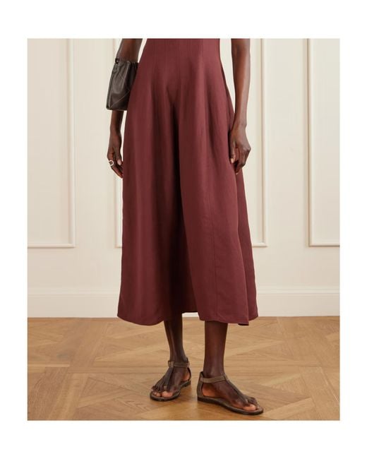 Brunello Cucinelli Brown Round-Toe Flat Sandals