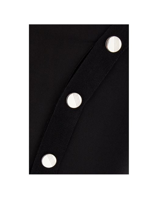 The Attico Black Long-Sleeved Dress
