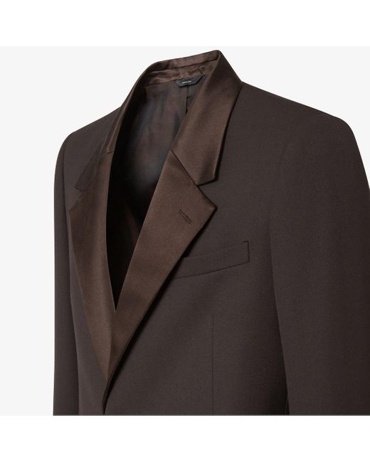 Fendi Black Single Breasted Tailored Blazer for men
