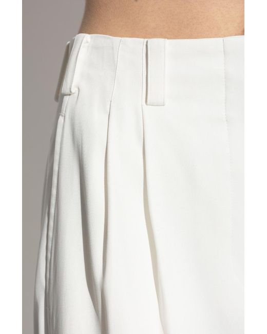 Givenchy White Pleated Trousers