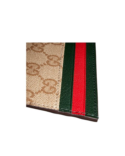 Gucci Red Card Case With Slots