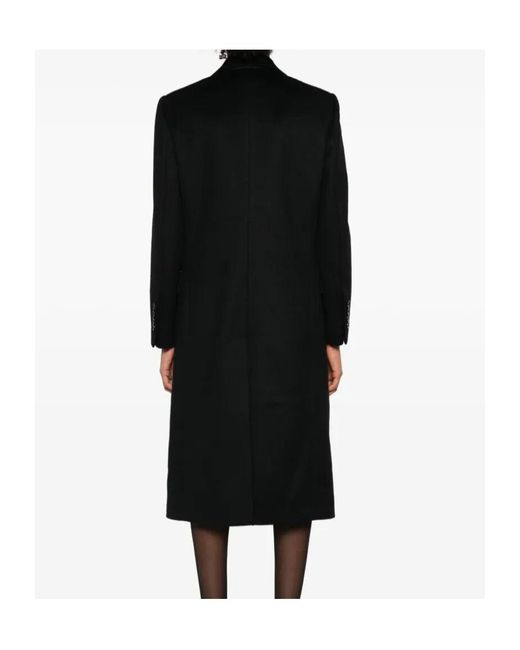 Dolce & Gabbana Black Single-Breasted Coat