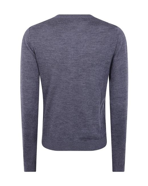 N°21 Blue Crew-Neck Cardigan