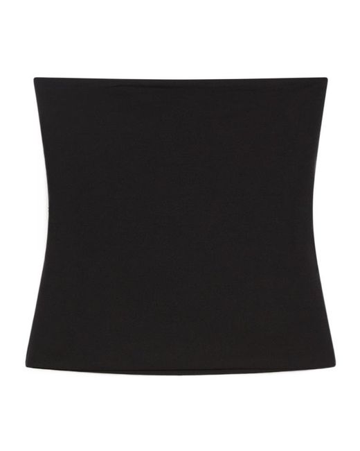 Sportmax Black Sleeveless Tube Top