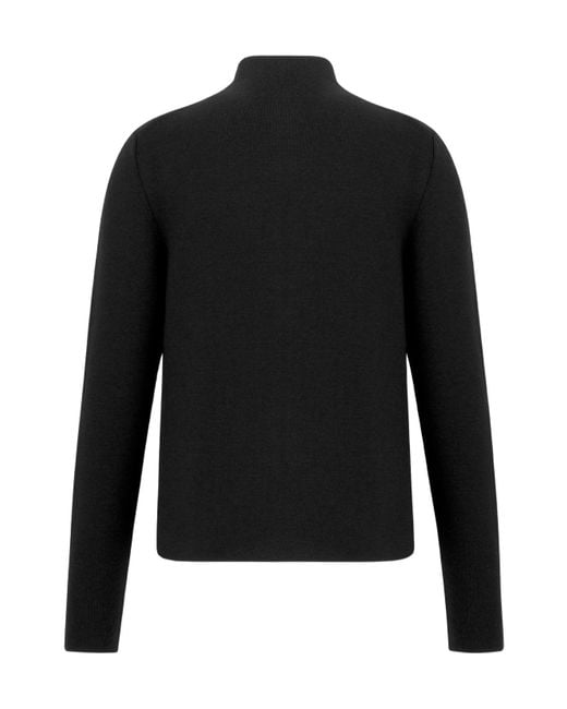 Dior Black High-Neck Zip-Up Jacket for men