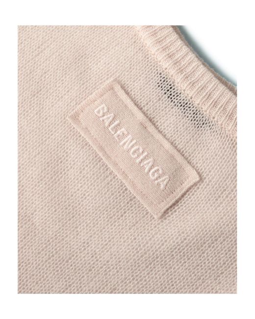 Balenciaga Natural Crew Neck Jumper