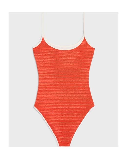 Céline Red Swimsuit