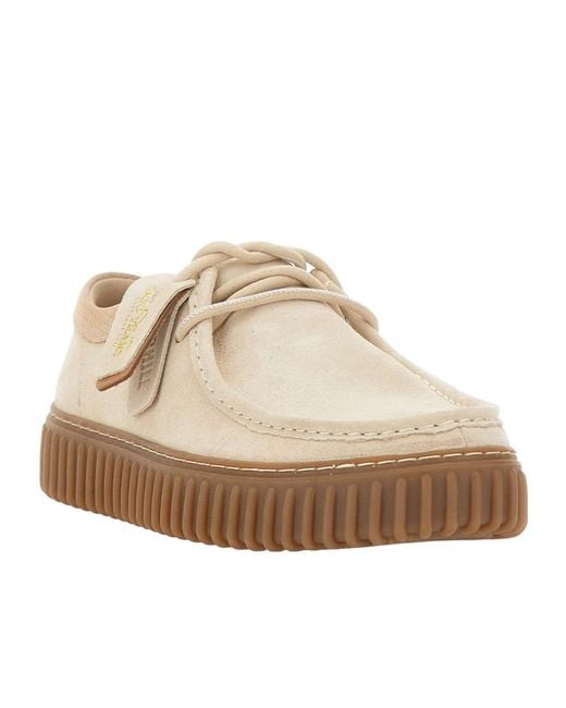 Clarks Natural Torhill Lo Lace-Up Shoes for men