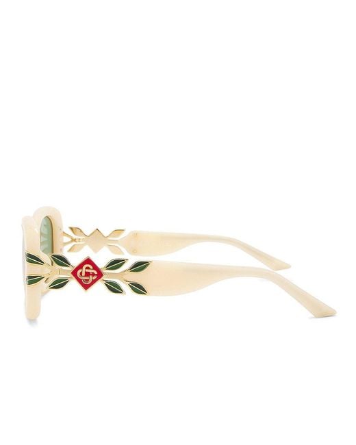 Casablanca Green Rectangle-Frame Sunglasses for men