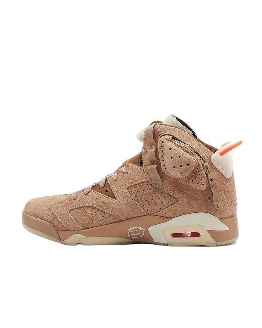 Nike Brown Jordan 6 Retro Travis Scott British Khaki- '20s for men