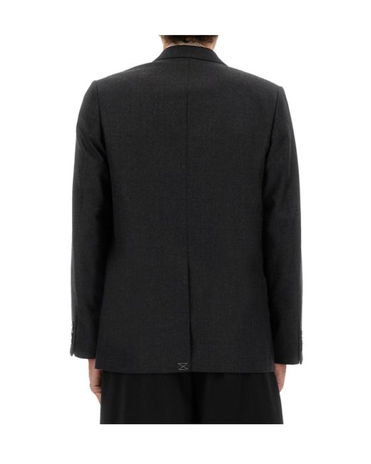 Dries Van Noten Black Buforden Double-Breasted Blazer for men