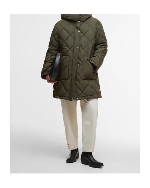 Barbour Green Hooded Cotton Jacket