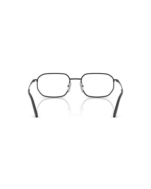Prada White Eyewear Irregular Frame Glasses for men