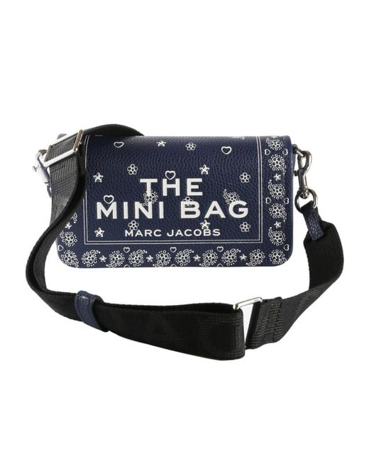 Marc Jacobs Blue The Mini Printed Crossbody Bag