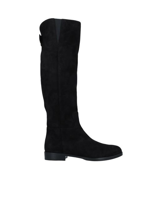 Dolce & Gabbana Black Solid Color Over-The-Knee Boots