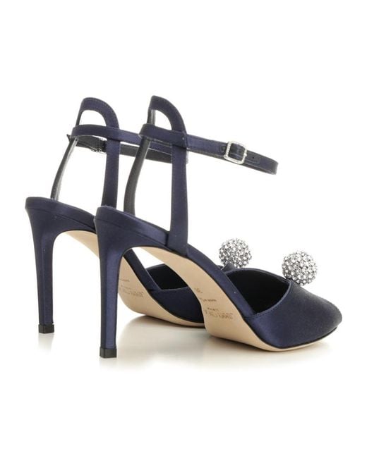 Jimmy Choo Blue Sacora 85 Sandal
