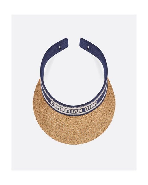 Dior White D-Ocean Visor With Mitzah