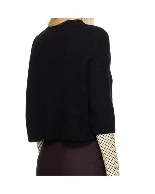 Khaite Black Crew-Neck Sweater